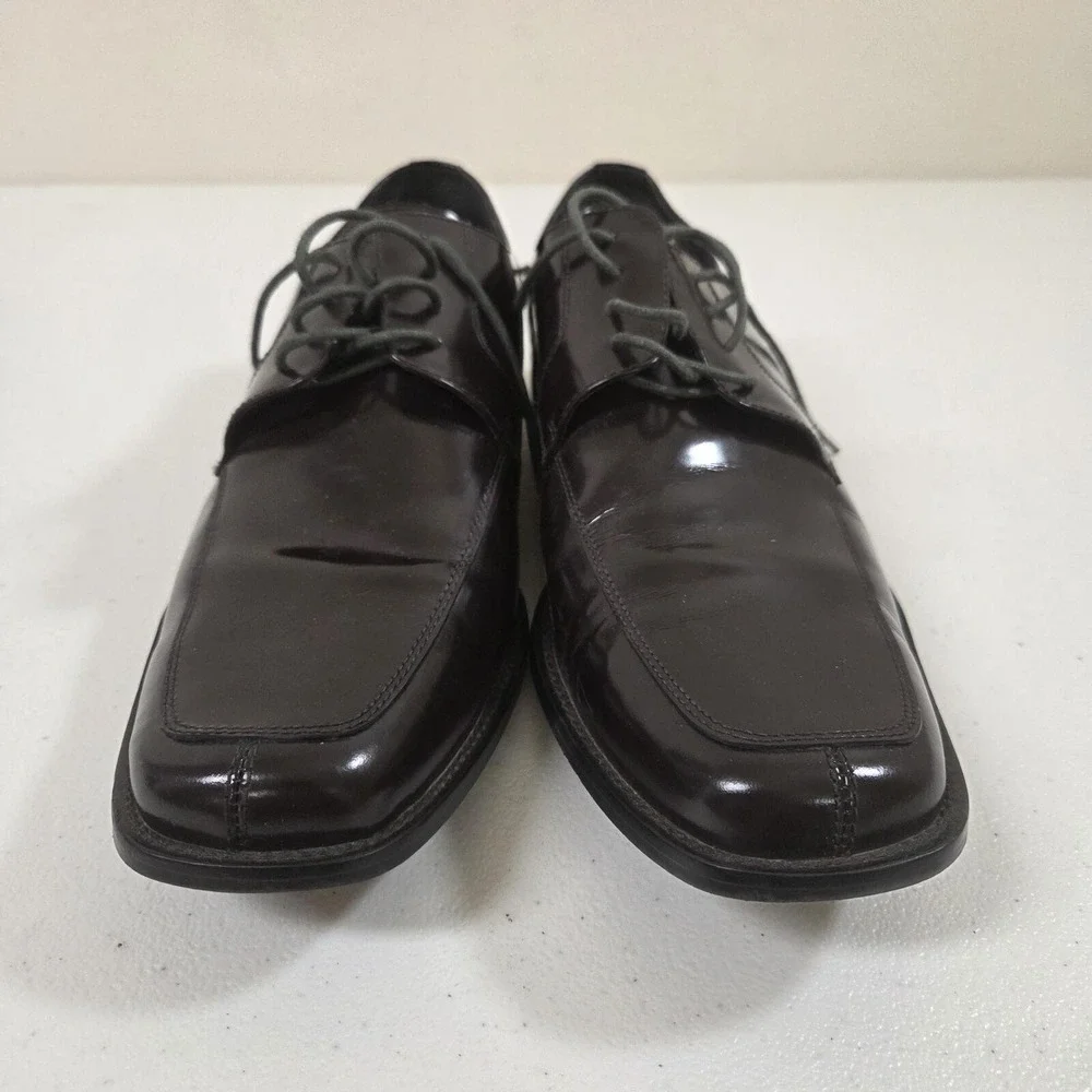 Aston Grey Collection Men's Black Lace-Up Dress Shoes 10